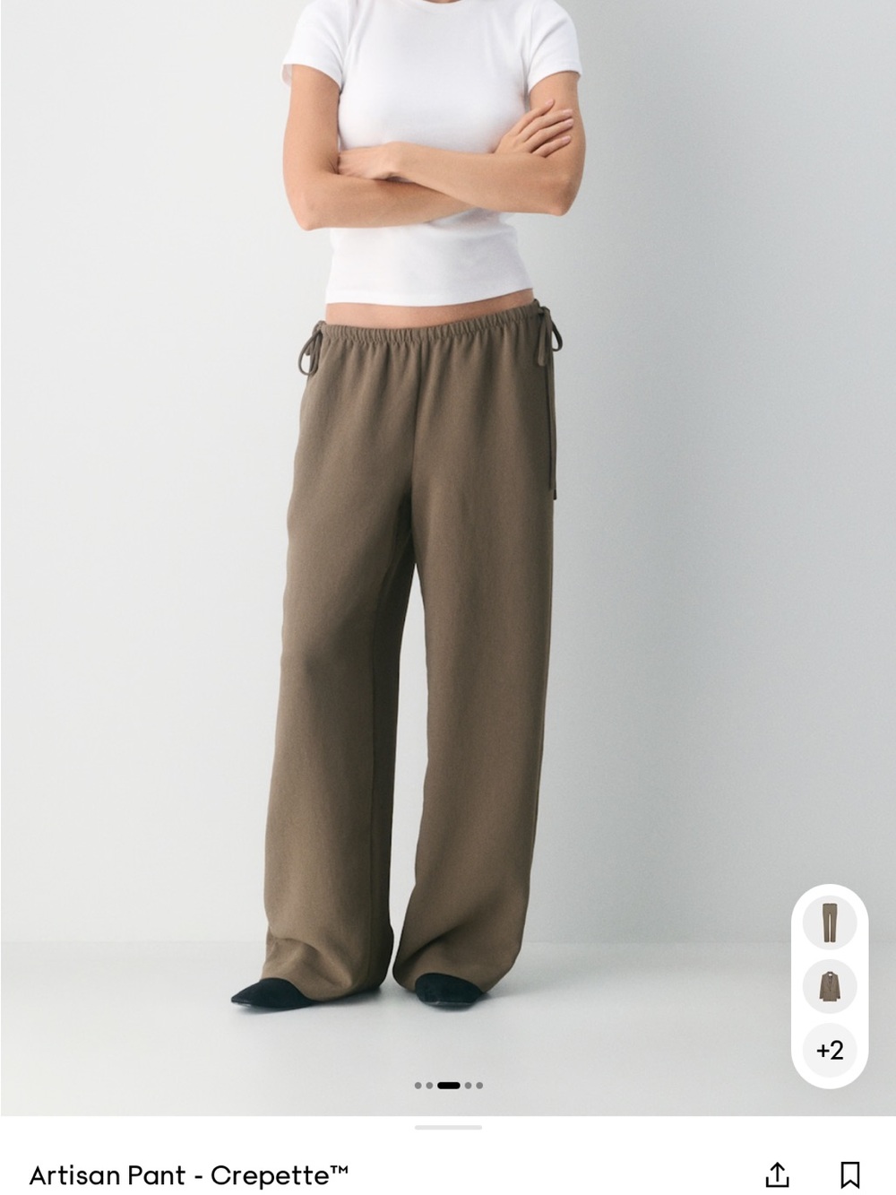 Aritzia Artisan Pants - Cola Taupe